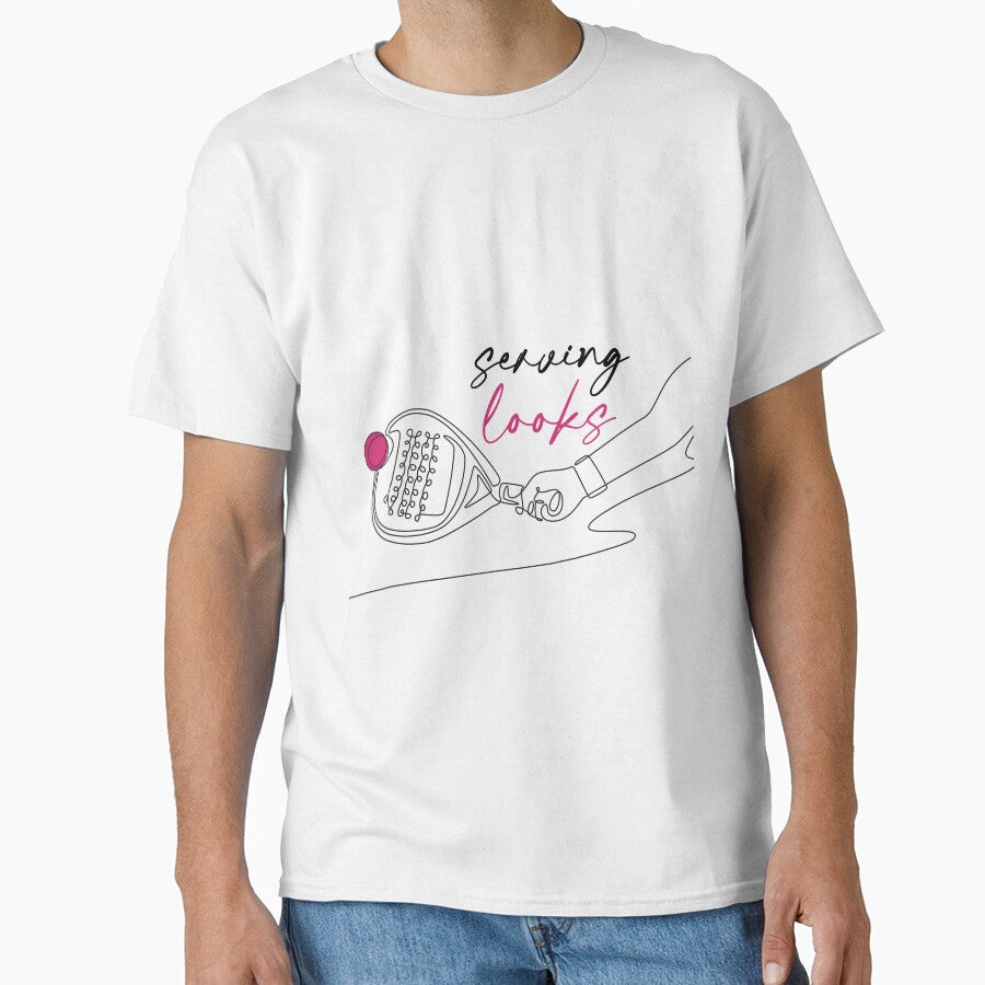 Serving Looks – Minimalist Padel Artwork by Schmoopshipops