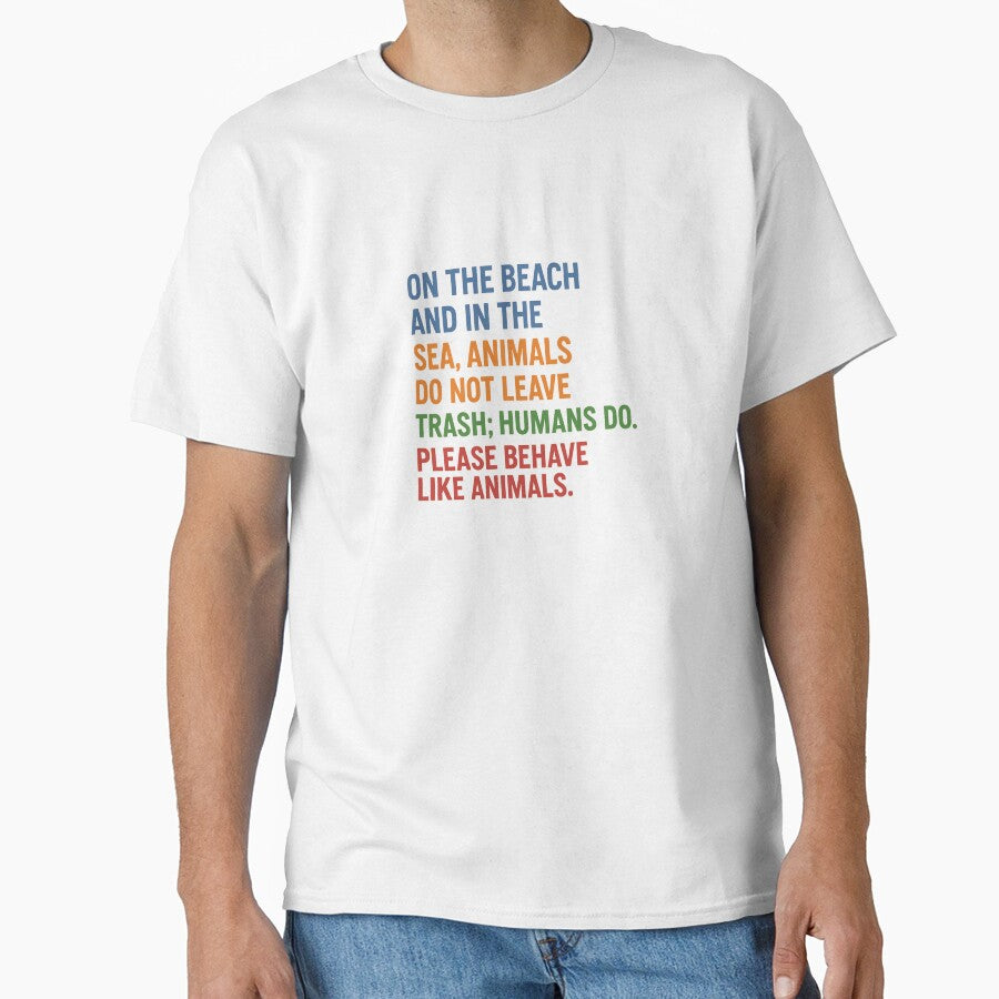 Beach Clean Up Quote – Environmental Ocean Conservation Typography Design by Fleetwood1994
