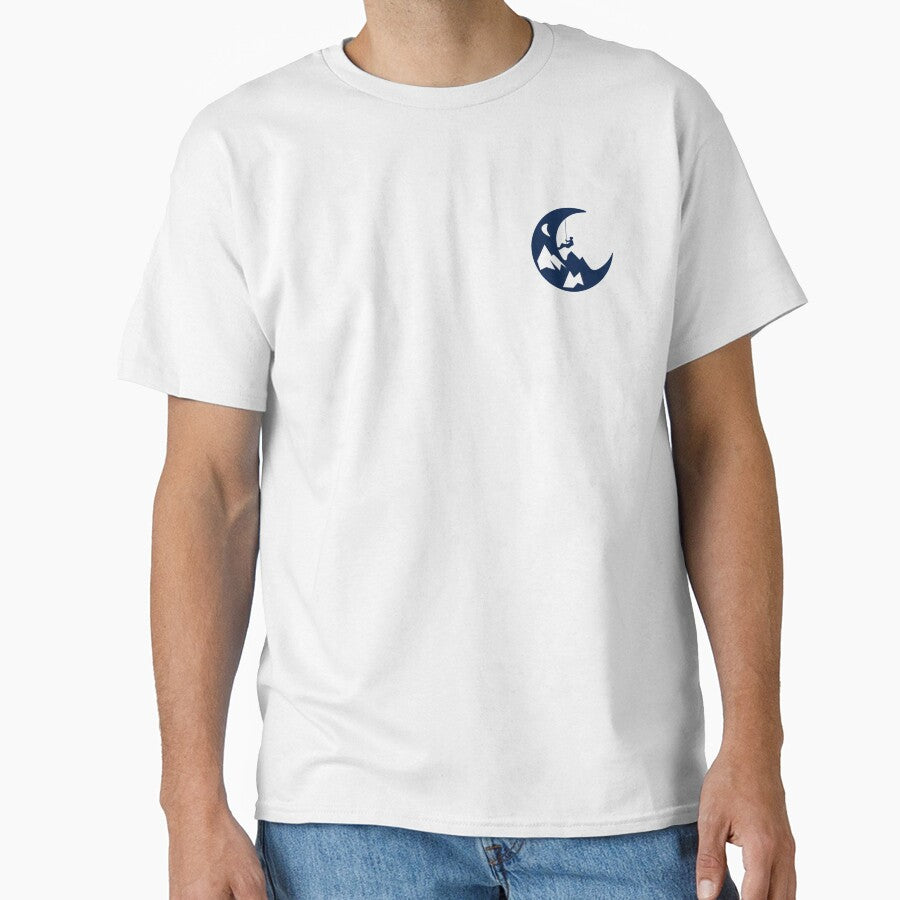 Climbing the Moon | Minimalist Mountaineering & Rock Climbing Art by Andriana123