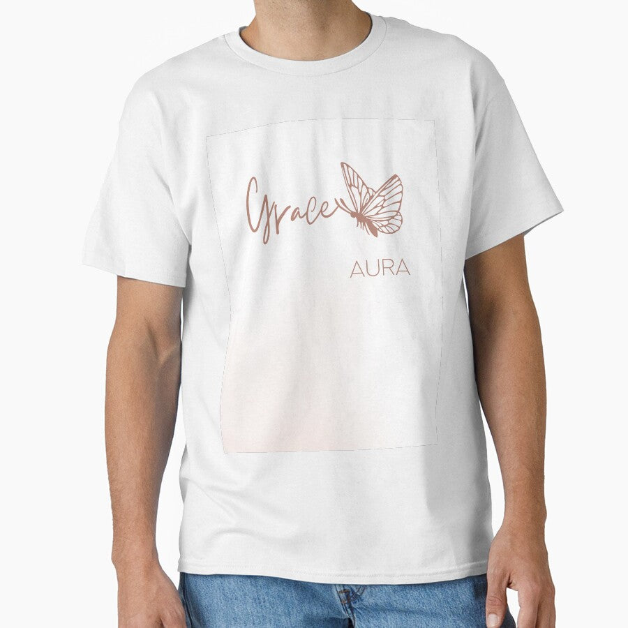 Grace Aura Minimalist Butterfly Aesthetic Line Art by AuraLoft