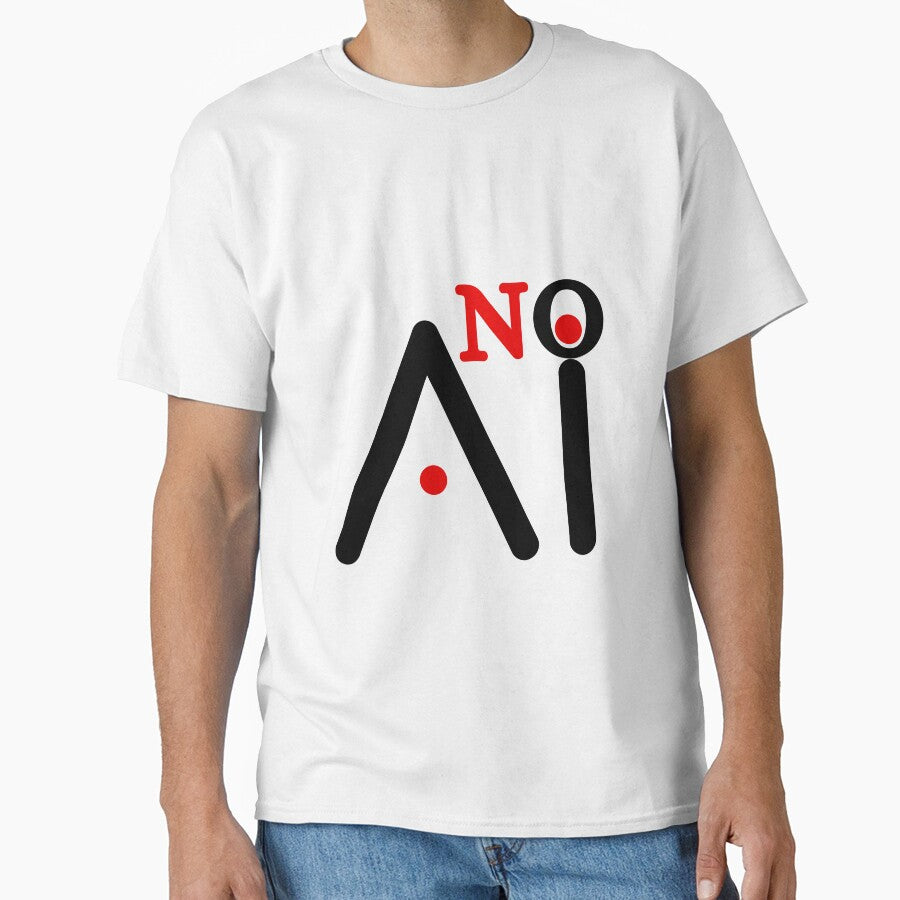No AI Art Sticker - No Artificial Intelligence - No AI Symbol by Caviar-Studio