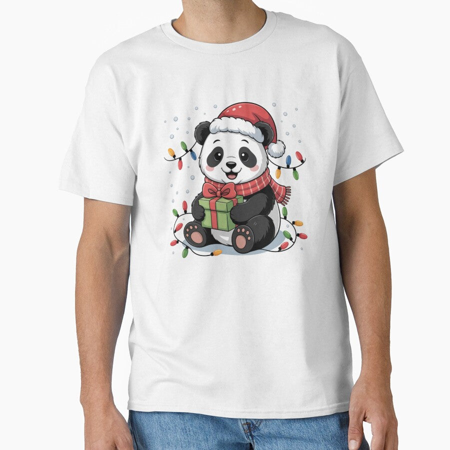 Cute Christmas Panda by NicolasGlowArt