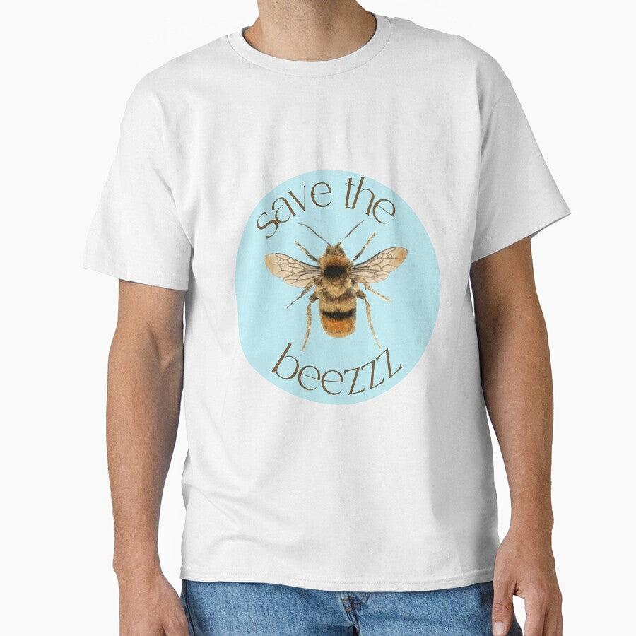 Save the bees vintage blue by ledalinda