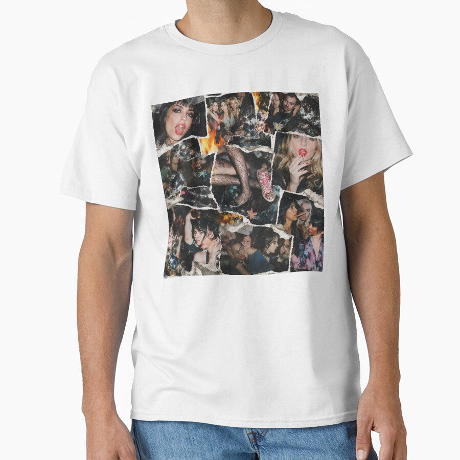Indie Sleaze Chaotic Collage - Messy Y2K Tumblr DIY Raw Aesthetic T-Shirt by goodcrystals