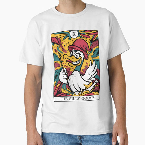 "The Silly Goose" Tarot Card | Chaotic & Funny Goose Design by MillennialVibe