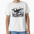 Whale Struggling in Ocean Plastic Waste by Artprintmaking