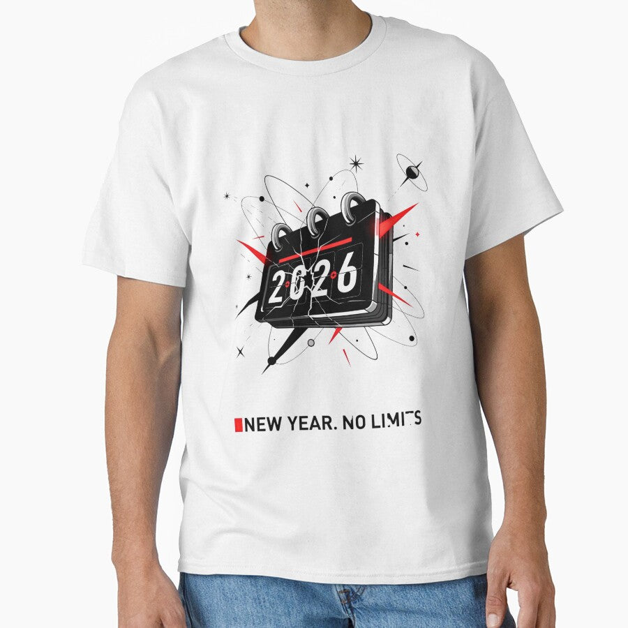 Dynamic 2026 New Year Countdown - Cracked Calendar Sci-Fi Design by lojadpop