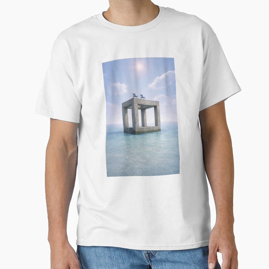 Liminal Ocean Structure – Surreal Dreamcore Seascape Aesthetic | Calm but Unsettling Liminal Space Art by 486DesignCo