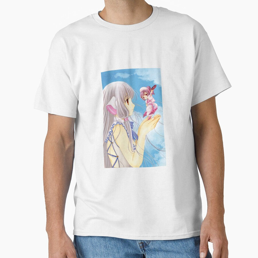 Gentle Sky Girl & Tiny Fairy Companion – Pastel Fantasy Anime Art by bunnyreeaa