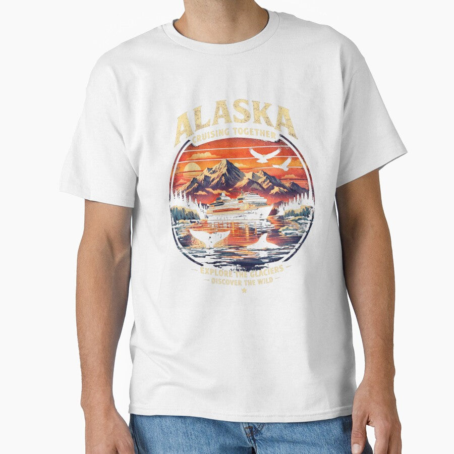 Alaska Cruise Vacation T-Shirt – Explore The Glaciers & Wild Adventure, Alaska Wildlife Nature Graphic Tee, Travel Souvenir Shirt by BuzzifyStore