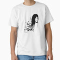 Women's shirt printed with a picture of a girl with long hair by Anoirshop ⭐⭐⭐⭐⭐