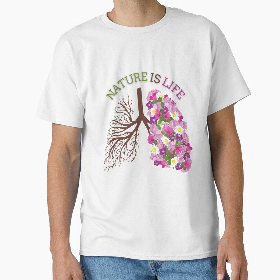 Nature is life (with roots and flower shaped lung) by MW SHOP