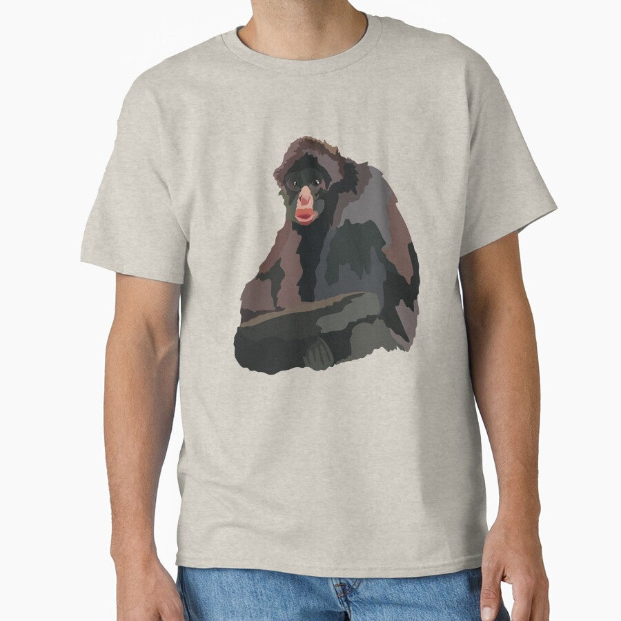 P is for Peruvian Spider Monkey,Peruvian Spider Monkey – Graceful Rainforest Primate of Peru Illustration by PrettylittlepastelUk