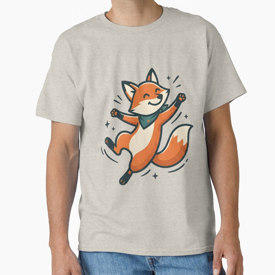 Playful Minimalist Fox Mascot Retro Cartoon by dreephic22