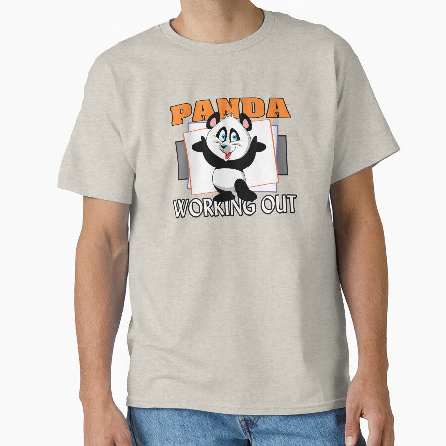 Funny Panda Working Out Proud by uta917