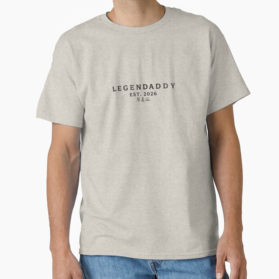 Legendaddy Est. 2026 – Minimalist New Dad Typography Design by RaresS