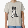 Border Collie Sit Soccer Dog | Cute Futbol Lover by pixiedustpaint