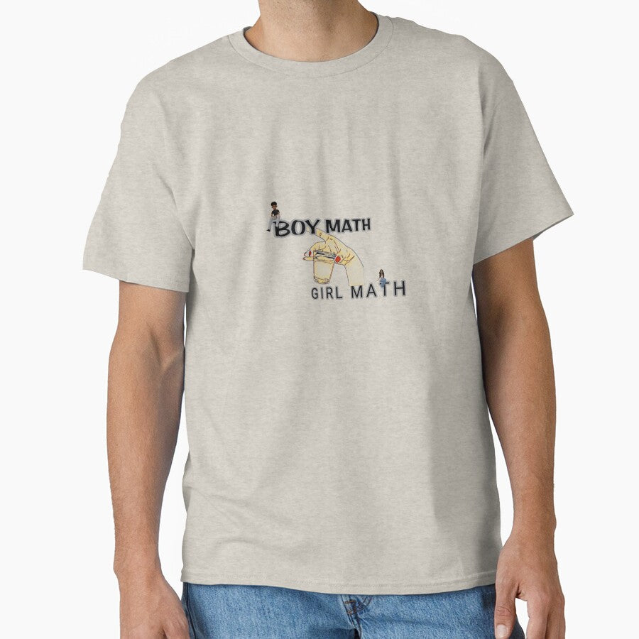 Funny Boy Math Girl Math Aesthetic Pop Culture Meme Design by Dream Weave Studio