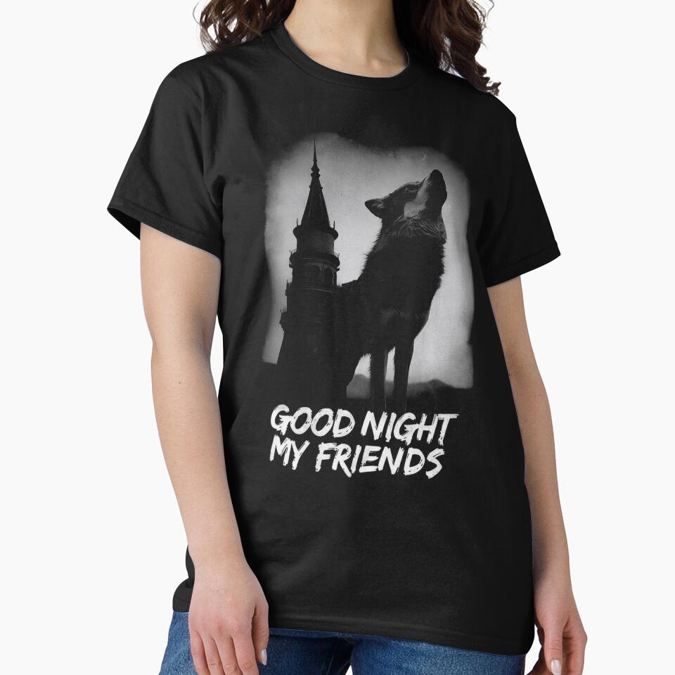 Night Wolf Good Night My Friends by Topmaxdesign