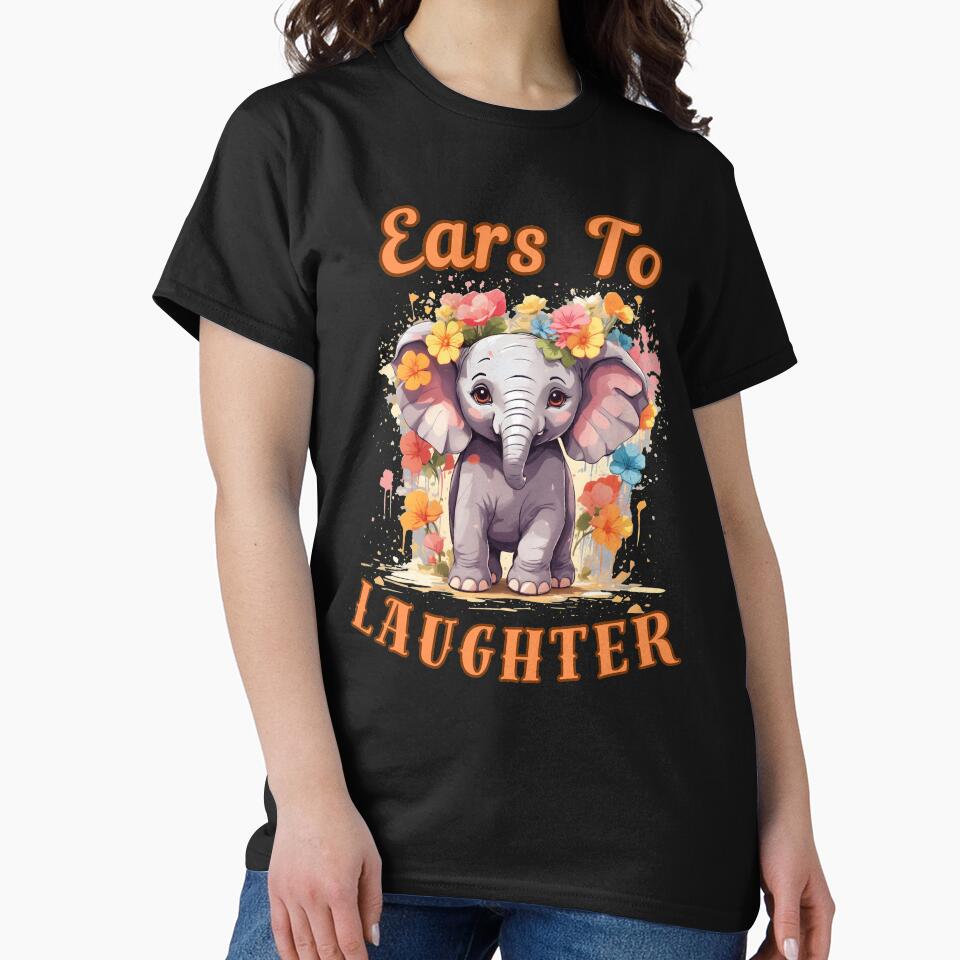 Ears To Laughter Flower elephant by ElephantVibes