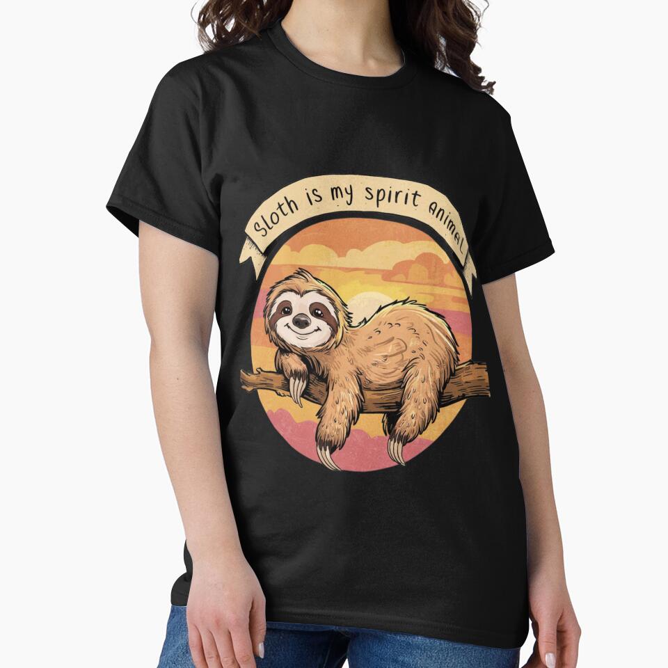 sloth lounging by aipaint