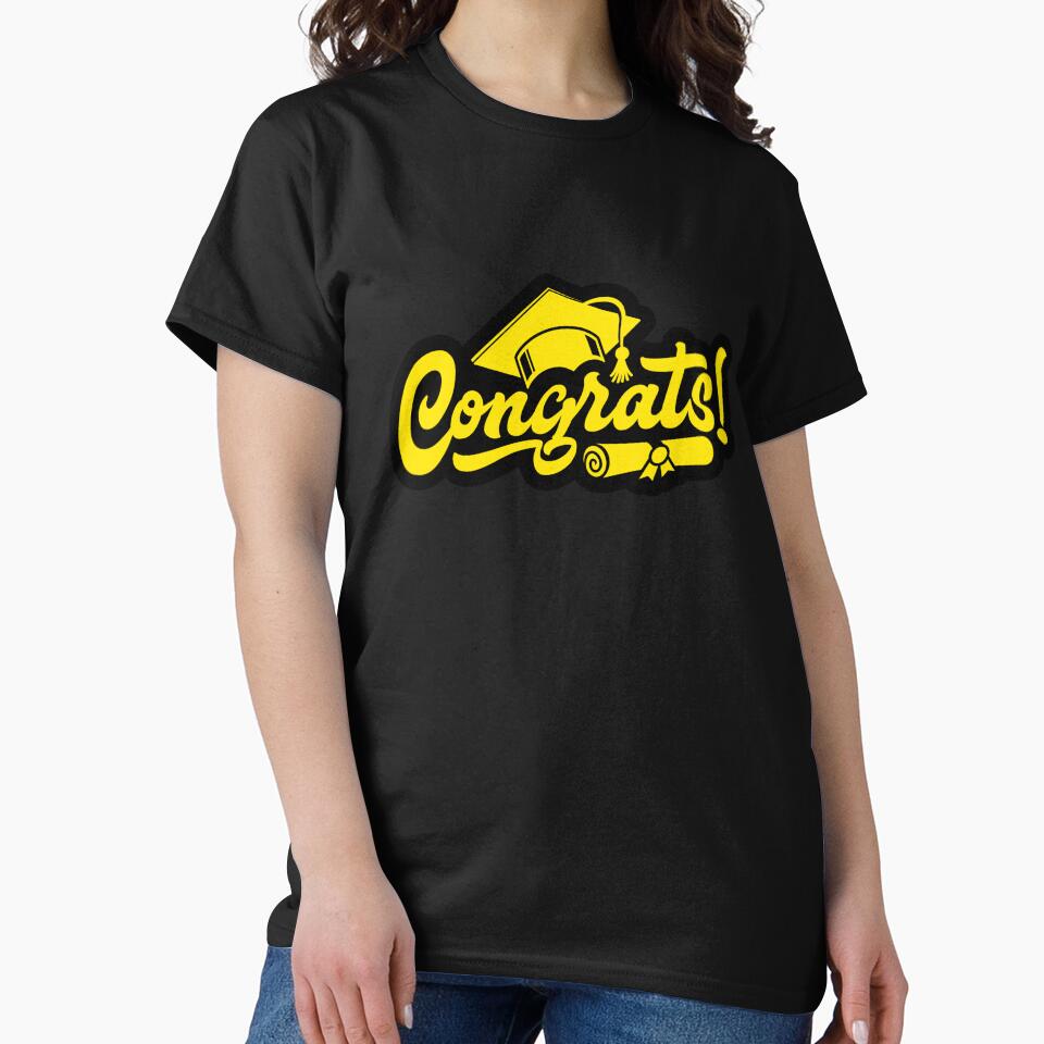 Congrats Grad Cap and Diploma Typography by Khadigadesings