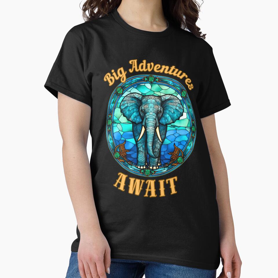 Big Adventures Await. watercolor elephant by ElephantVibes