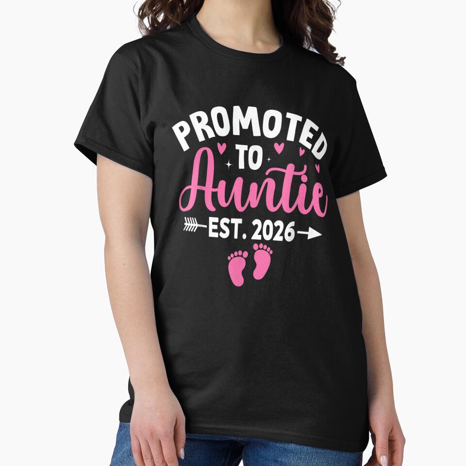 Promoted to Auntie Est. 2026 Aunt 2026 New Auntie 2026 by Goleon12