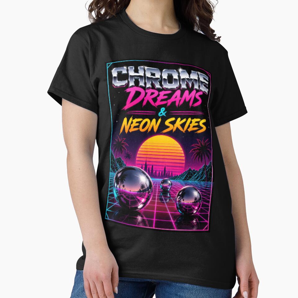 Chrome Dreams & Neon Skies by Sketchlegacy