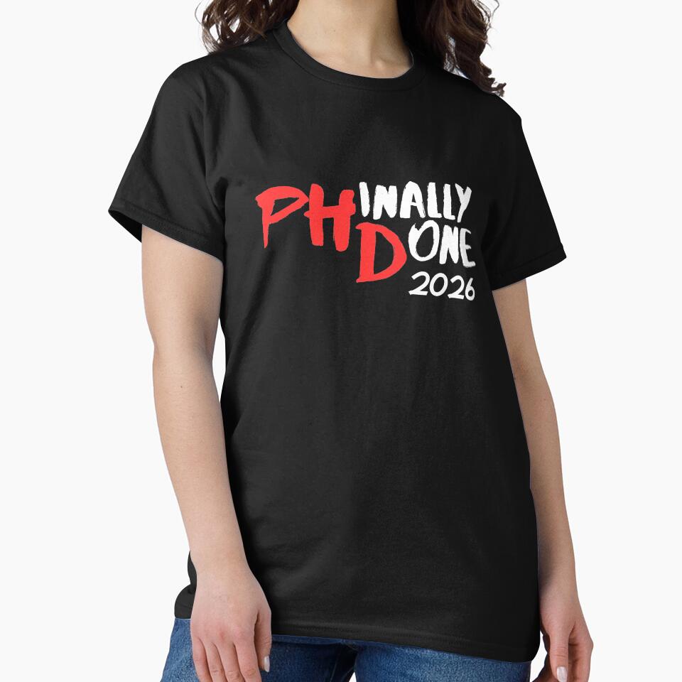 Funny PhD 2026 Graduation Funny Senior Gift Collection – Class of 2026 on Black by Artycom
