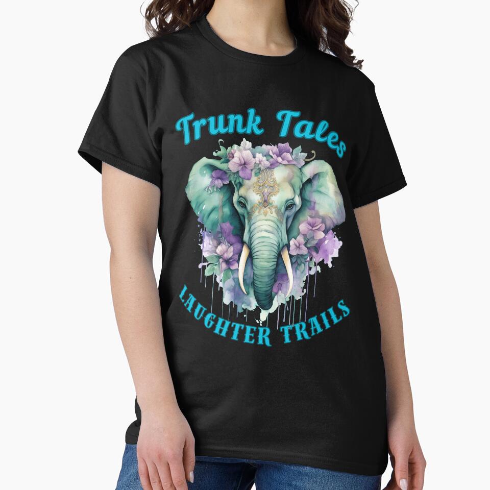 Trunk Tales, Laughter Trails. adorable elephant by ElephantVibes