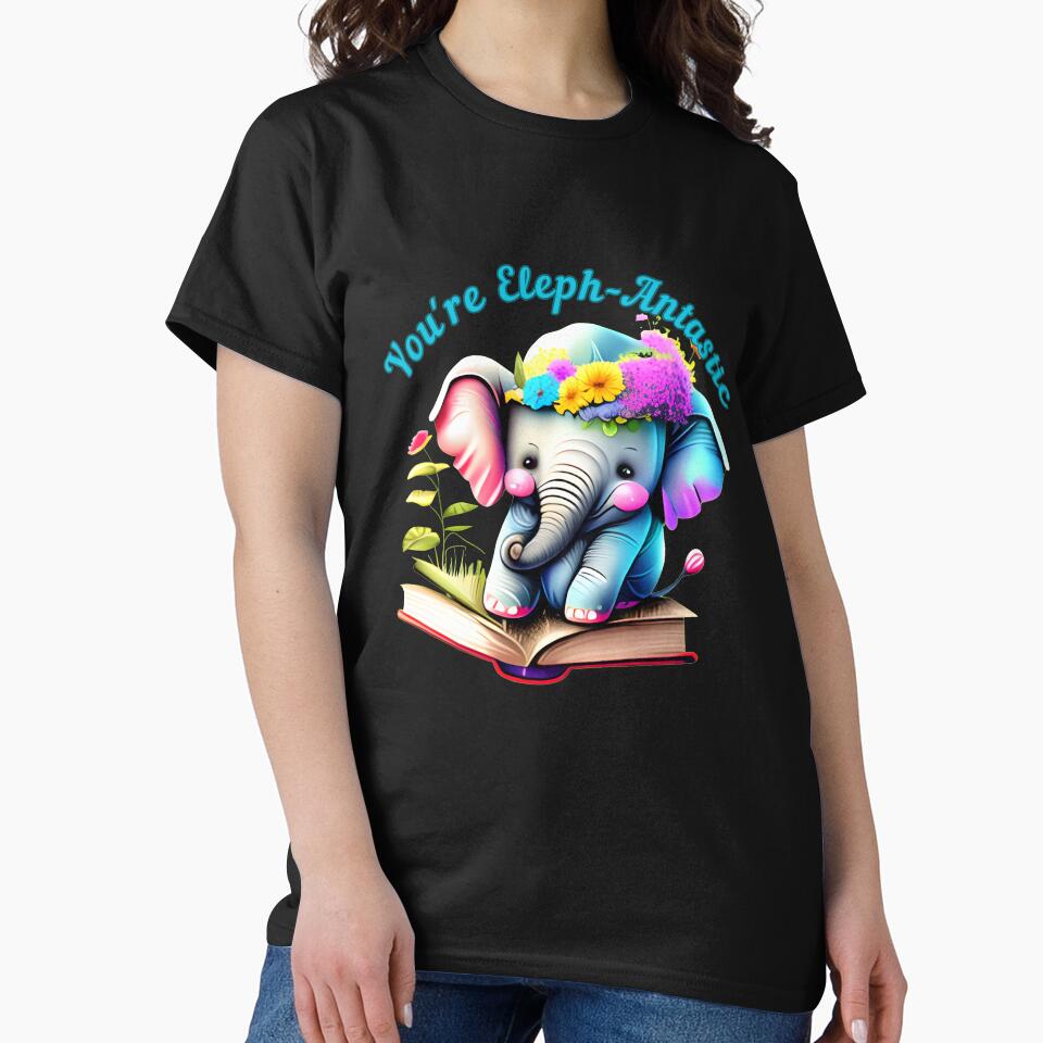 You're Eleph-Antastic. colorful elephant by ElephantVibes