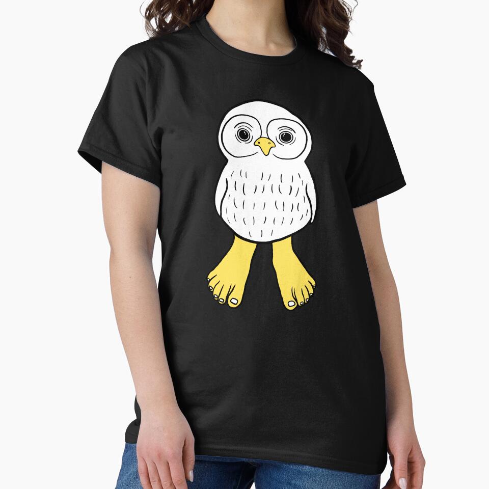 White Owl with Human Feet by Mochi-Merch