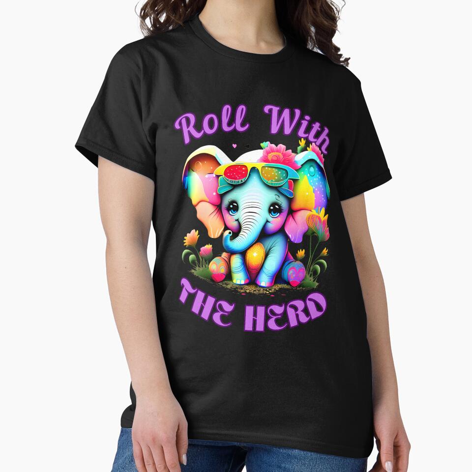 Roll With The Herd elephant quote by ElephantVibes