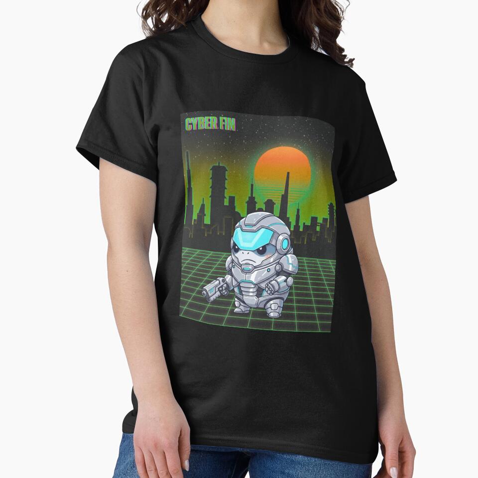Metal Sheriff Shark Cyberpunk by Nature's Chibis