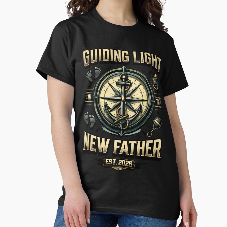 New Father Est 2026 Guiding Light Dad To Be by Tsugraf Designs