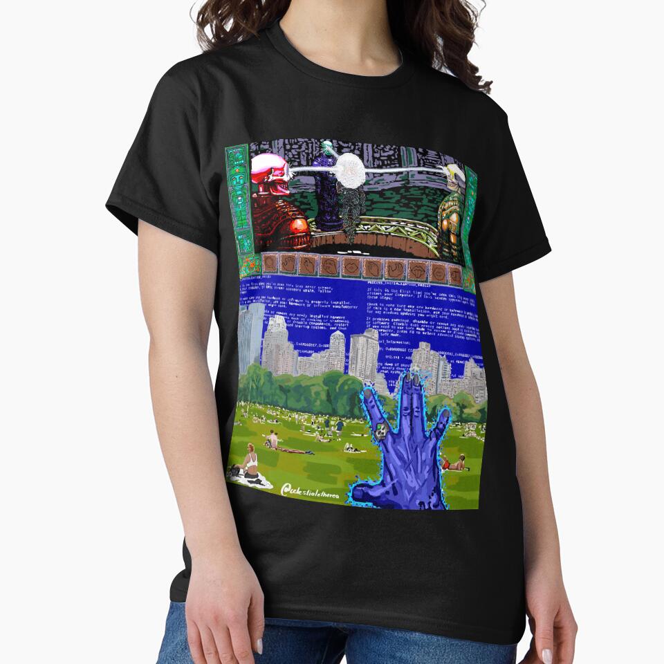 Cybercore Old Web Inspired City Landscape by celestialethere