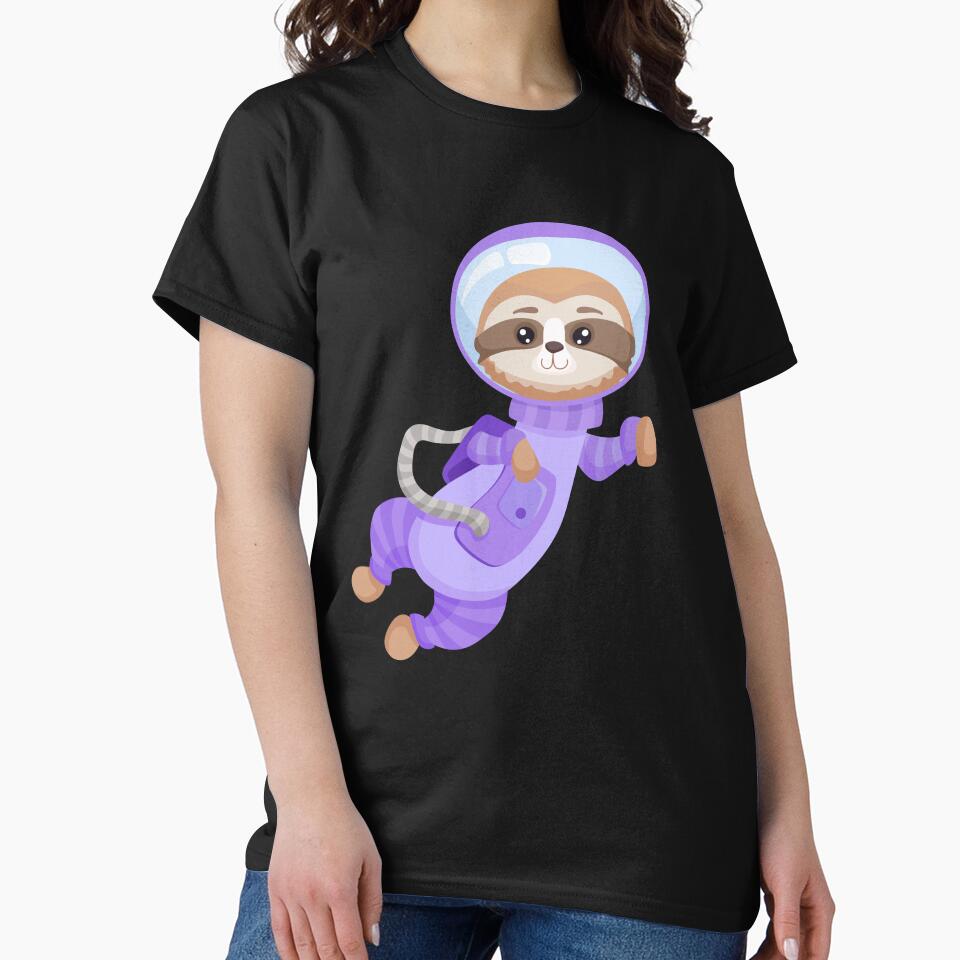 Cute Sloth, Astronaut Sloth Space Sloth Tee, for Men Women kids by Waleedw