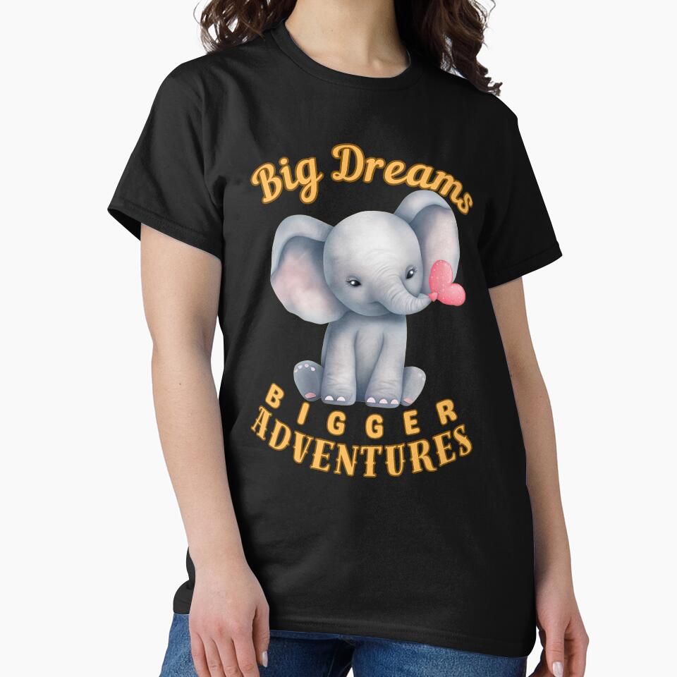 Big Dreams, Bigger Adventures. watercolor elephant by ElephantVibes
