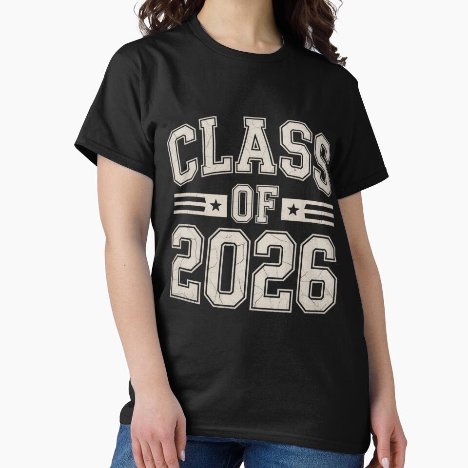 Class of 2026 Vintage Varsity Graduation Shirt | Retro Senior Class Tee by What a cute-Tee