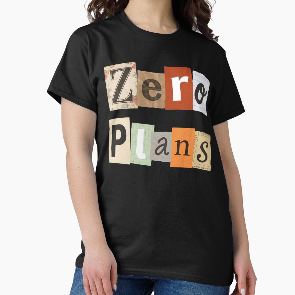 Zero Plans Collage Typography Ransom Note Quote by NosandEdgy