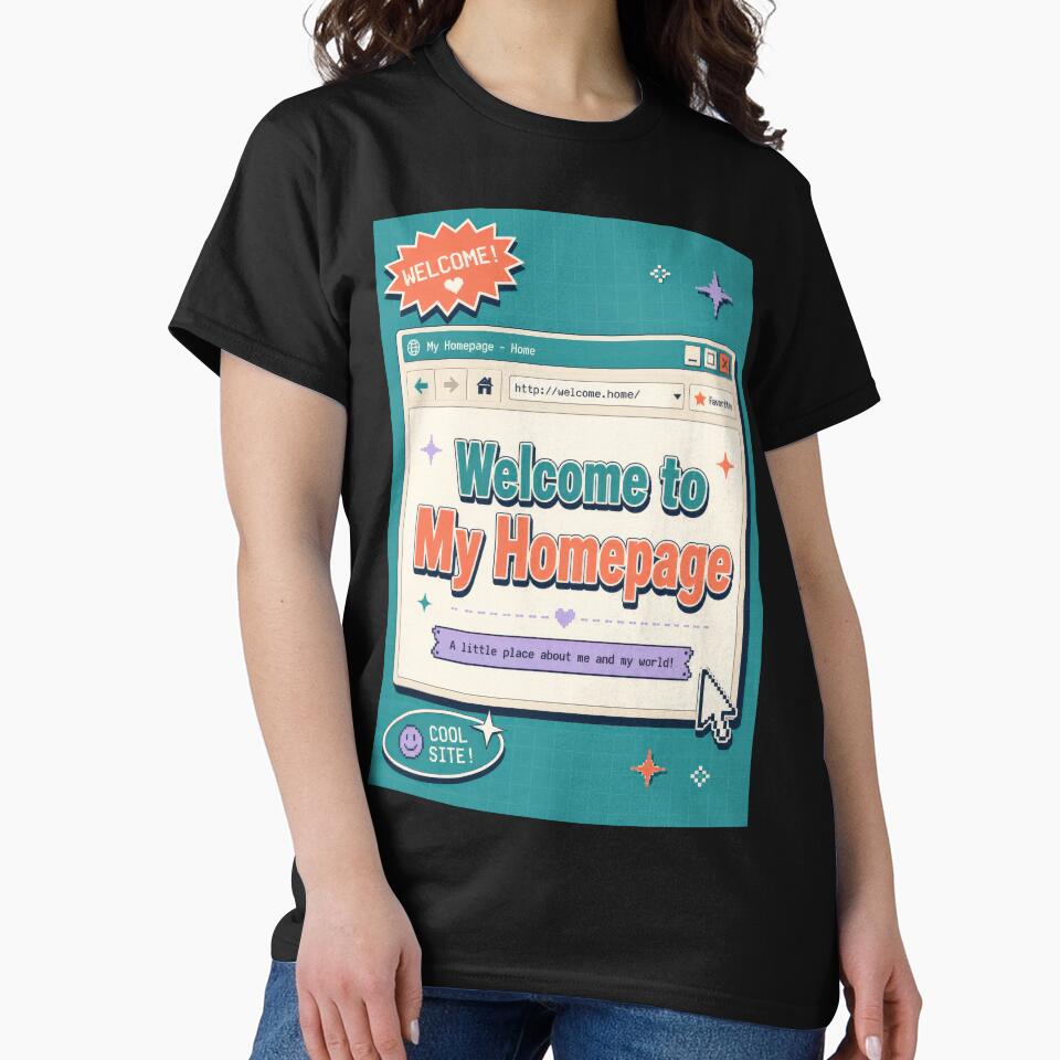 Welcome to My Homepage Retro Web Poster by Sketchlegacy