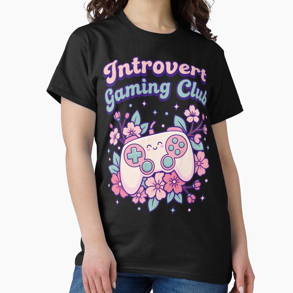 Kawaii Video Game Controller Chibi Sakura Floral Gamer Gift - Introvert Game Club by Juka-Arts-CC