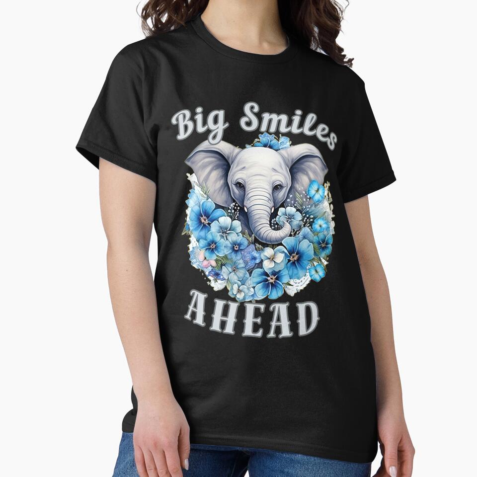 Big Smiles Ahead. elephant portrait by ElephantVibes