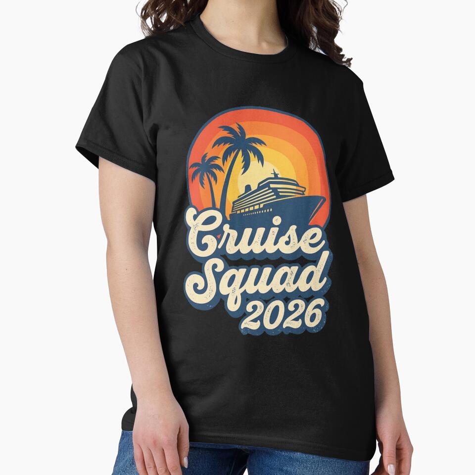 Vintage Cruise Squad 2026 Groovy Family Trip by TeNovaStudio
