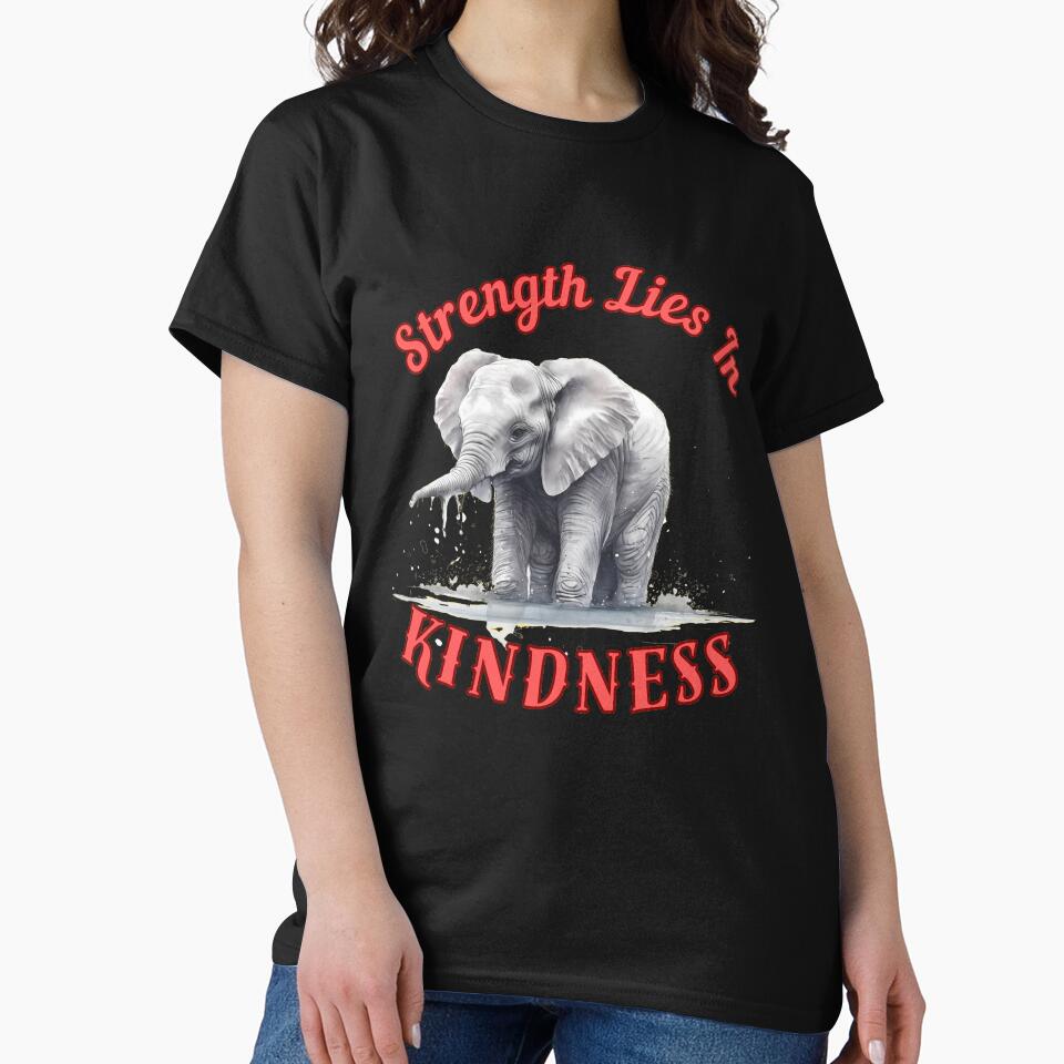 Strength Lies In Kindness. happy elephant by ElephantVibes