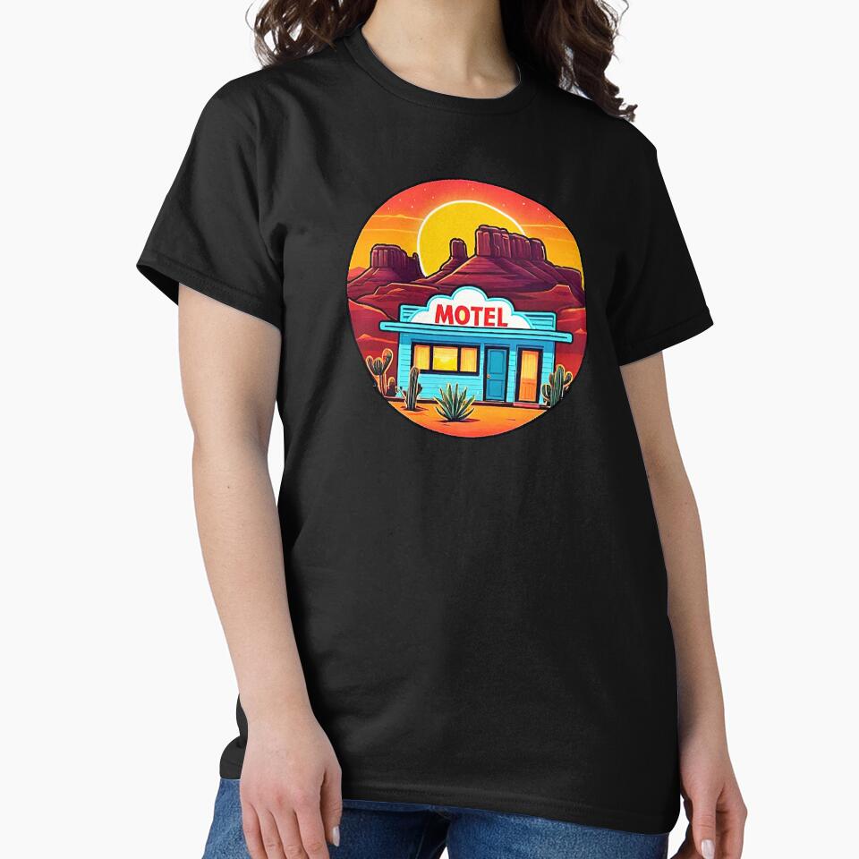 Travel Aesthetic Fortune Desert Motel by Giulivo Store Graphic