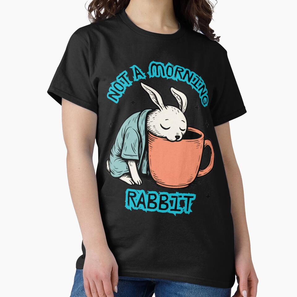 Not a Morning Frog – Funny Coffee Lover Frog Illustration by ChameraDesign