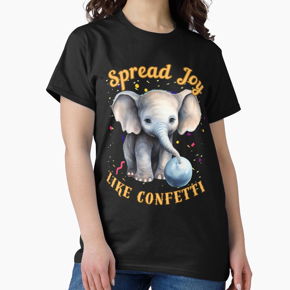 Spread Joy Like Confetti. elephant lover by ElephantVibes