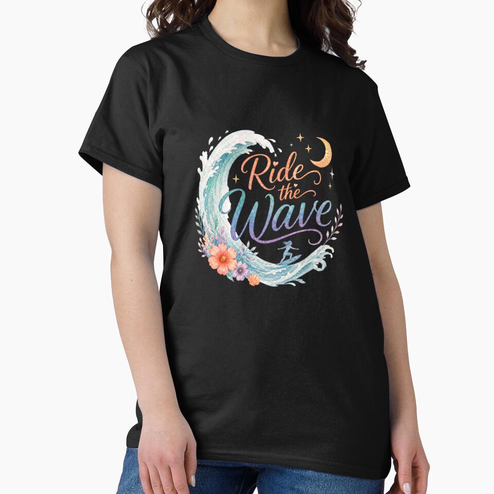 Ride The Wave DBT Mental Health Reminder Sticker by ArcanePrintsxo